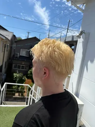 カラー メンズ 💛透き通る/ダブル カラー🫶/ハルキのヘアスタイル