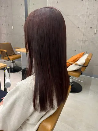 セミロング 知念 夢華のヘアスタイル