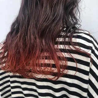 セミロング カラー 古屋 花織のヘアスタイル