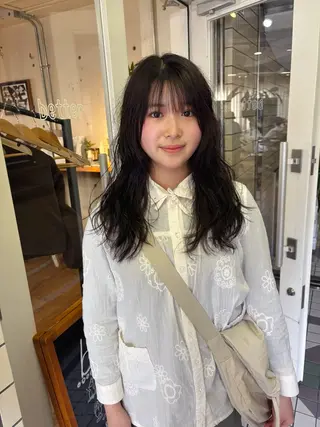 セミロング パーマ kaito パーマ募集！🔵のヘアスタイル