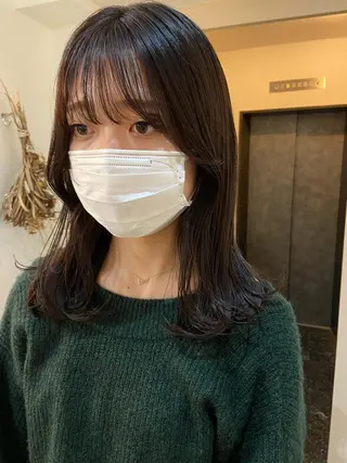 セミロング SALT WATER  恵比寿所属・SALTWATER AYARIのヘアスタイル