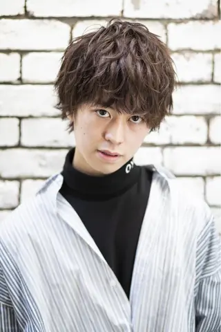 ショート カラー パーマ メンズ CORE所属・薮 恵一のヘアスタイル