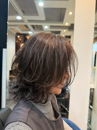 ミディアム カラー 林 叶也のヘアスタイル