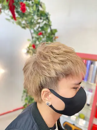 メンズ ゆぴ☾‪/推しカラー /ハイトーンのヘアスタイル