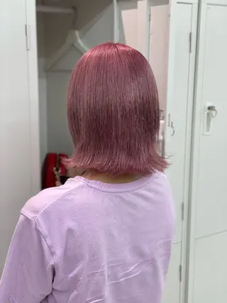 ミディアム カラー ショーヤ/ブリーチ /バレイヤージュのヘアスタイル