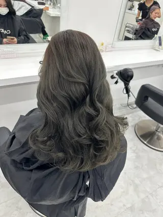 ロング カラー パーマ ヘアアレンジ メンズ キッズ ♥️韓国ヘア レイヤー♥️ゆりのヘアスタイル