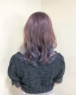 ミディアム ヤマグチ ヒカルのヘアスタイル