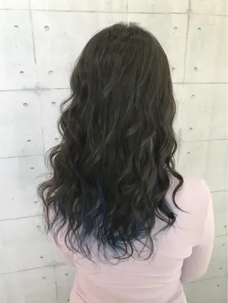 セミロング カラー 高木 麻知子のヘアスタイル