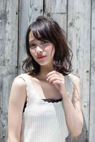 ミディアム シールエクステ支持率 髪質改善💯sayaのヘアスタイル