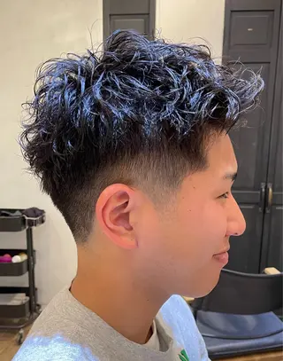 ショート パーマ メンズ amie高崎所属・高崎メンズパーマ 髪質改善TAKEのヘアスタイル