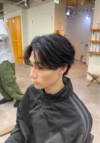 メンズ シャドウパーマ/ 波巻パーマYu-Kiのヘアスタイル