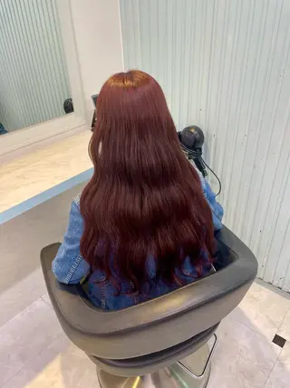 カラー 🍒♡艶髪暖色カラー saaya♡🍒のヘアスタイル