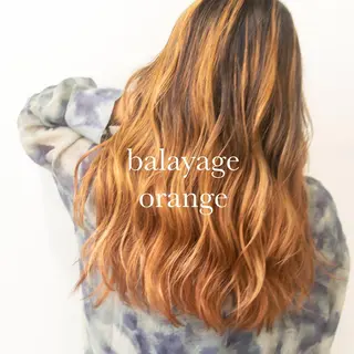 セミロング カラー ハイトーンカラー RYUのヘアスタイル