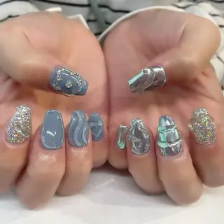 ネイル 💎🐰 saki. m 🐰💎のネイルデザイン