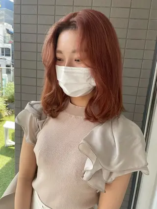 ミディアム カラー miyu /大阪美容室のヘアスタイル