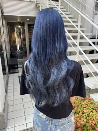 ロング カラー ハイトーン/ブリーチ 💙みずき💙のヘアスタイル