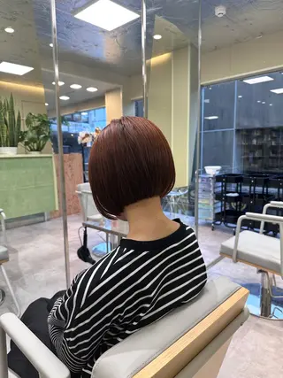 ショート ボブ/ぱつっとボブ/ 谷口 海星のヘアスタイル