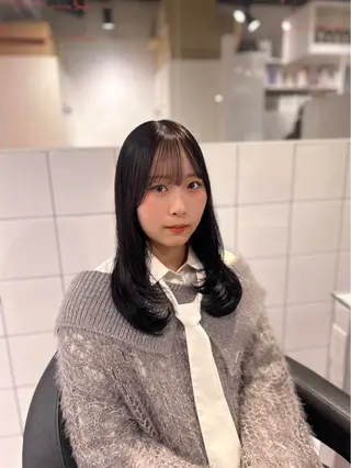 ロング カラー 表参道/透明感カラー /暗髪/ジュキヤのヘアスタイル