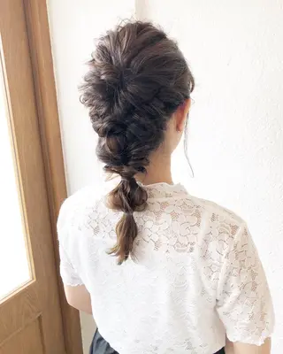 ロング ヘアアレンジ 入江 志穂のヘアスタイル