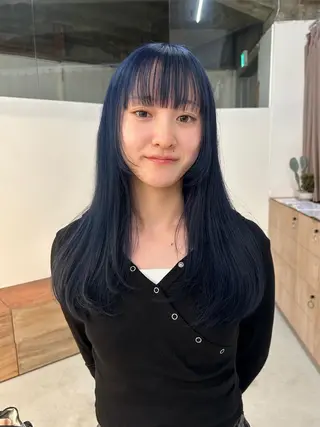 ロング カラー the　hinc所属・ひな🐥 ボブ/ハイトーン🫧のヘアスタイル
