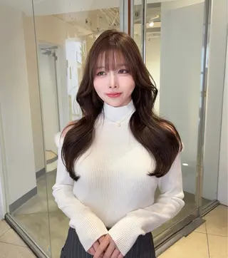 ロング カラー 🫧暗髪レイヤー🫧 中山唯斗のヘアスタイル