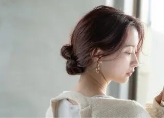 セミロング カラー ヘアアレンジ エイジングケア専門店 kalon(カロン)のヘアスタイル