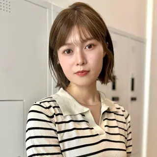 ショート カラー ヘアアレンジ Apero【アペロ】所属・パーマ/暖色/ボブ イワタテ🇰🇷のヘアスタイル