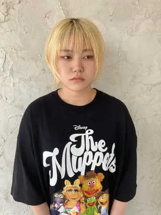 ミディアム ボブ/レイヤー/ ショートcovo代表のヘアスタイル