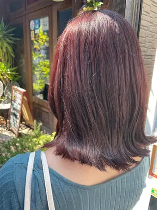 ミディアム EIGHT 野々市 イトウミサキのヘアスタイル