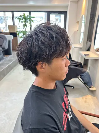 ショート パーマ 木下 健心のヘアスタイル