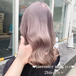 ミディアム カラー ヘアアレンジ メンズ キッズ お悩み解決美容師 💐AMIのヘアスタイル