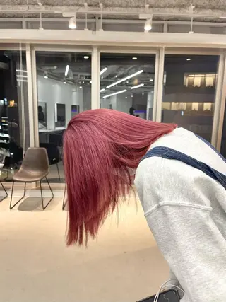 ミディアム カラー himeka🪽 アレンジ/ブリーチのヘアスタイル