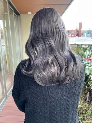 セミロング カラー Zina博多筑紫口_ aikaのヘアスタイル