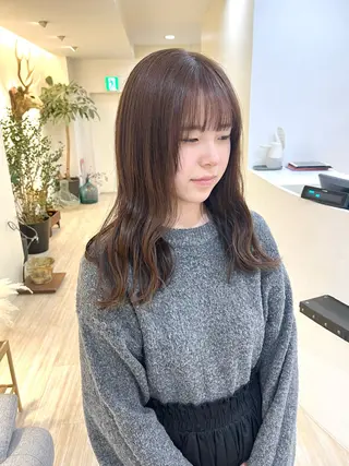 ミディアム Kuku所属・つぼみ/パーマ ／レイヤー／ボブのヘアスタイル