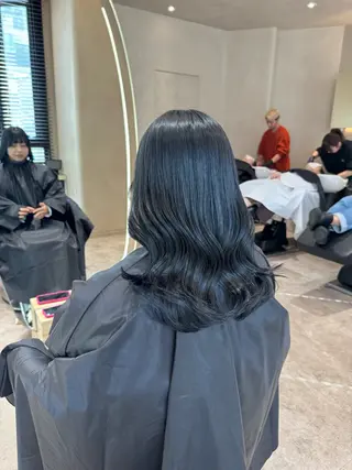 セミロング 韓国ヘア/ベージュ カラー/髪質改善/涼のヘアスタイル