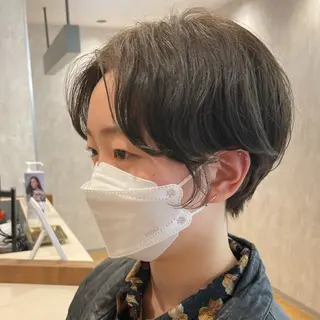 ショート パーマ 全席個室美容室 Zina 十条 髪質改善＆トリートメント所属・髪質改善&透明感 ⭐️高本裕基のヘアスタイル