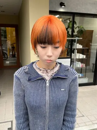 ショート カラー darts所属・マツダ レンのヘアスタイル