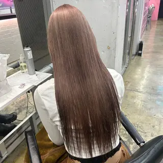 ロング カラー ✨うる艶/ブリーチ✨ 𝓡𝒖𝓷𝐚💋のヘアスタイル