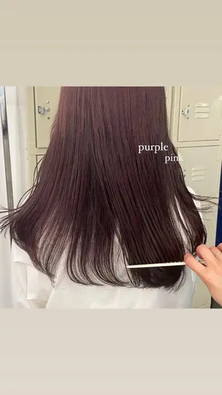 ロング カラー レイヤーパーマ、ボブ 小須田ゆあのヘアスタイル