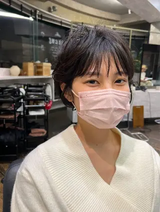 ショート パーマ ROBBY所属・松井美樹/似合わせ ガーリー・韓国のヘアスタイル