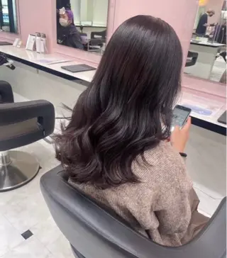 ロング miku/ラベンダー 透明感カラー🪻❤︎のヘアスタイル