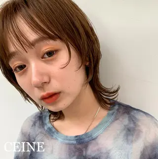 ミディアム カラー ゆるふわガーリーst yle🩰yuukaのヘアスタイル