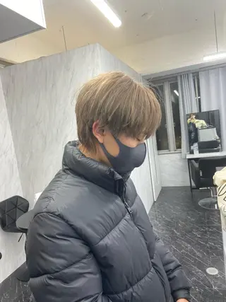 ショート カラー メンズ ミルボンAujua認定サロン Ria  OSAKA 梅田所属・メンズ、エクステ特化 Ryuのヘアスタイル