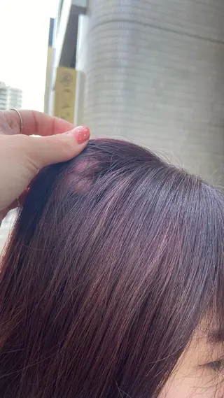 ミディアム カラー Sunny side 大名 RIOのヘアスタイル