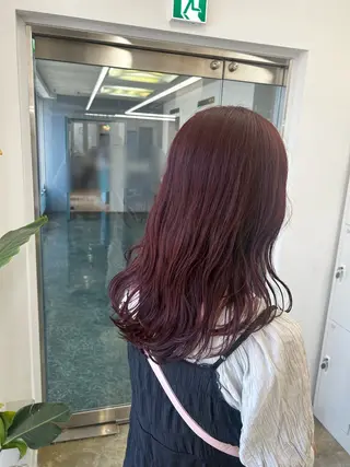 セミロング カラー 韓国ヘア nanahaのヘアスタイル