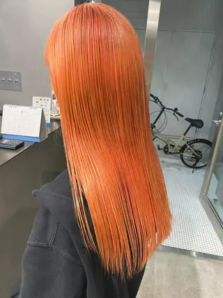 ロング カラー M IIのヘアスタイル