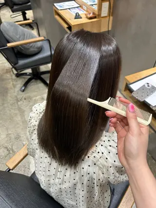 セミロング 青野 になのヘアスタイル