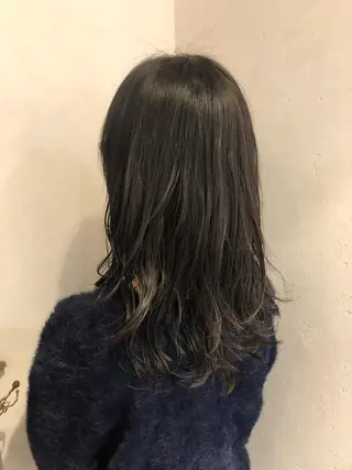 ロング カラー パーマ bococa りんのヘアスタイル