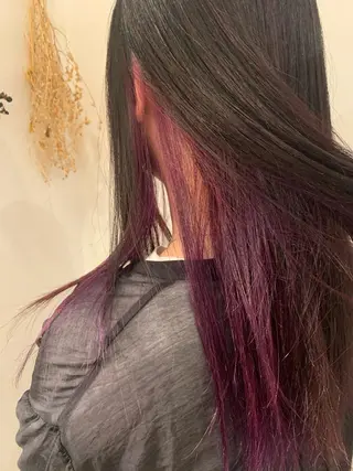 ロング カラー レイヤーカット/髪質 改善✨/藤田侑花のヘアスタイル