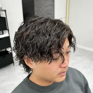 ショート パーマ メンズ メンズカット/波巻き TAKUMAのヘアスタイル